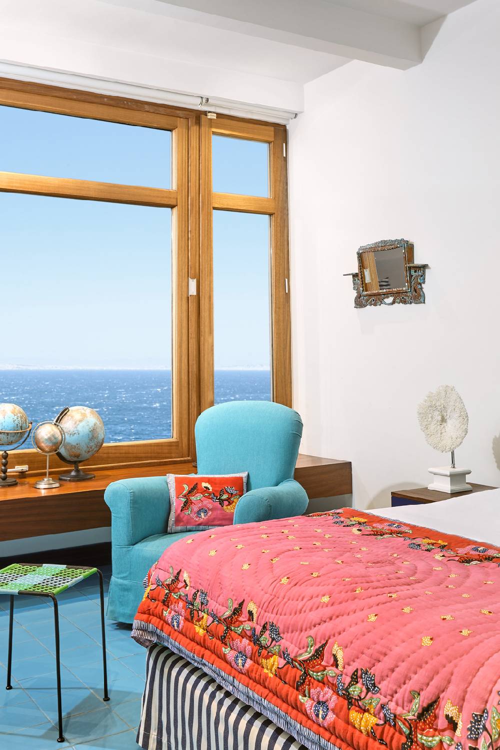 Lisa Corti Trapunta Reversibile 110x180cm Indonesian Red Rose