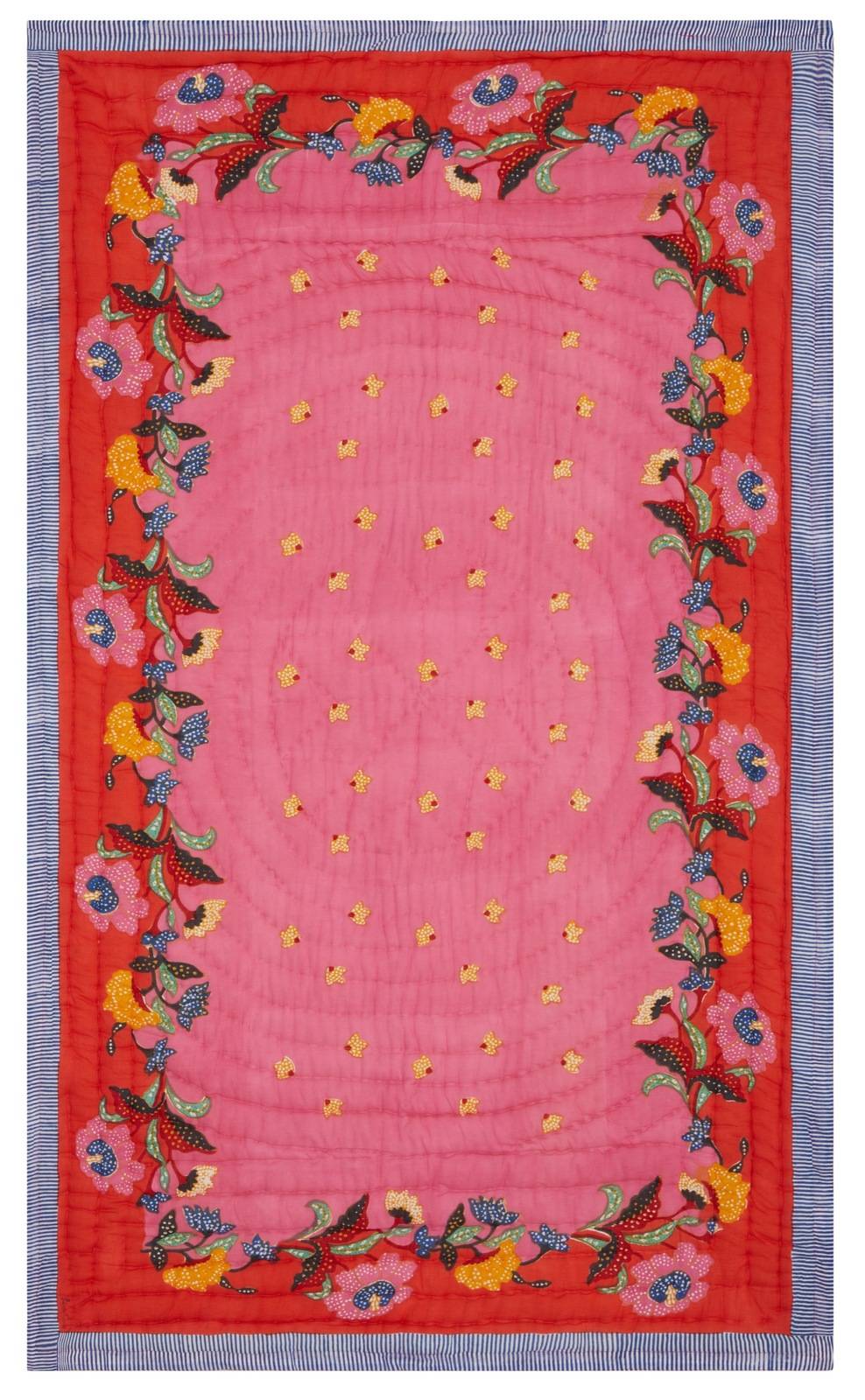 Lisa Corti trapunta reversibile 110x180cm indonesian red rose