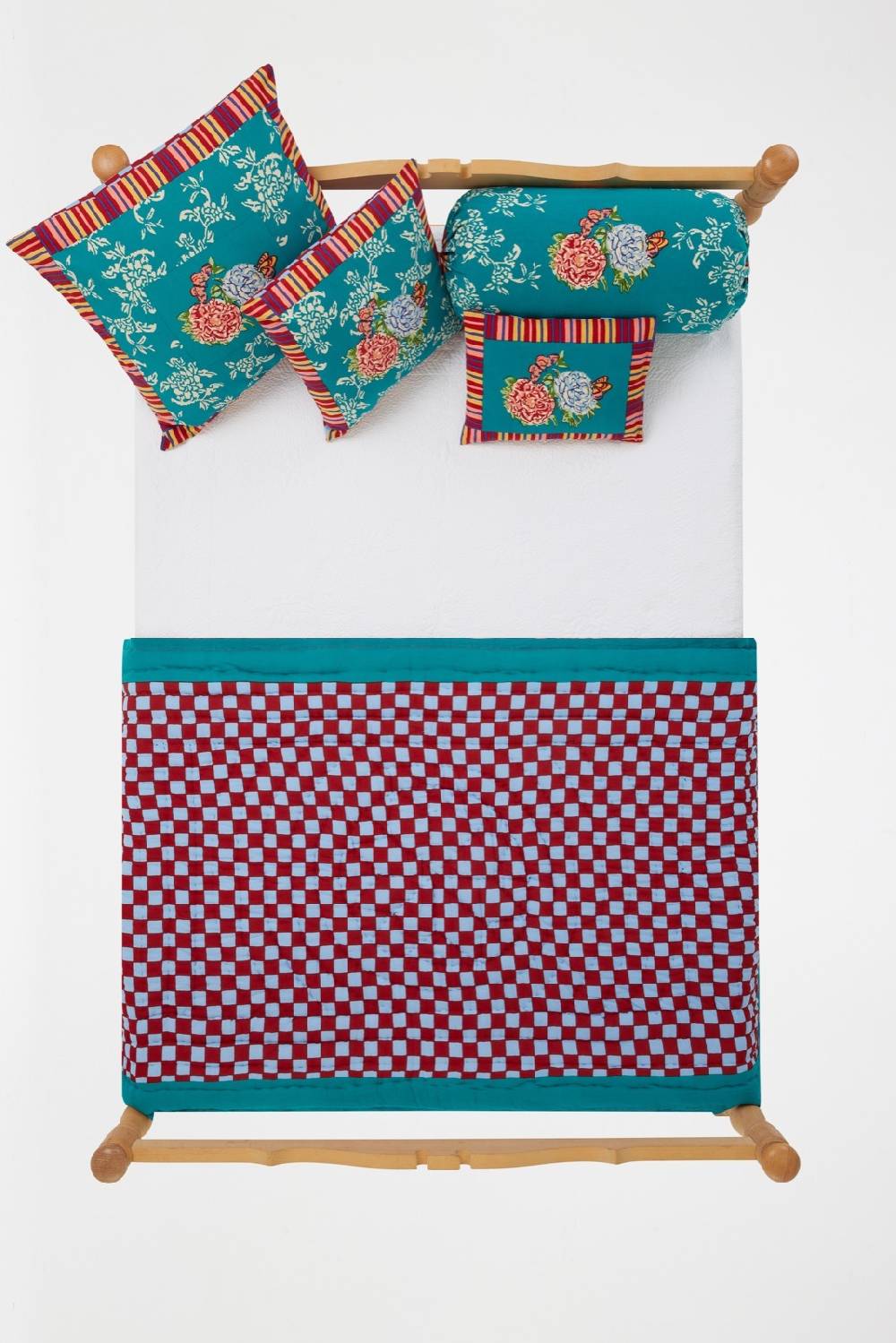 Lisa Corti Trapunta Reversibile 110x180cm Kandem Queen Green