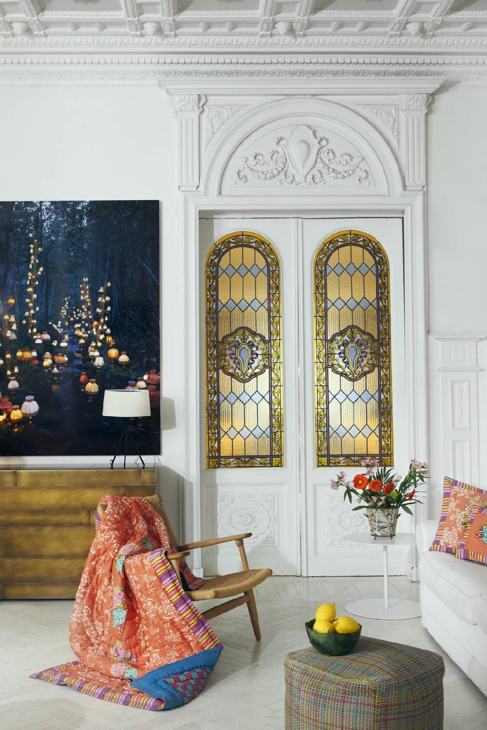 Lisa Corti Trapunta Reversibile 110x180cm Kandem Queen Peach