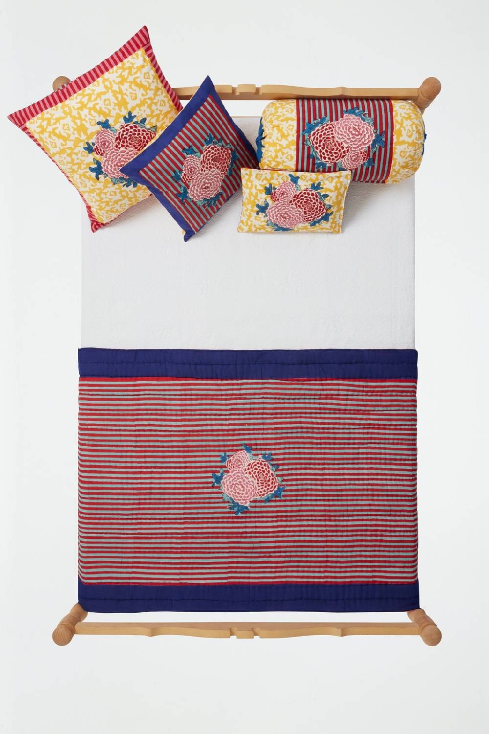 Lisa Corti Trapunta Reversibile 110x180cm Lisa Corti X La Minervetta Arabesque Corolla Gold Natural