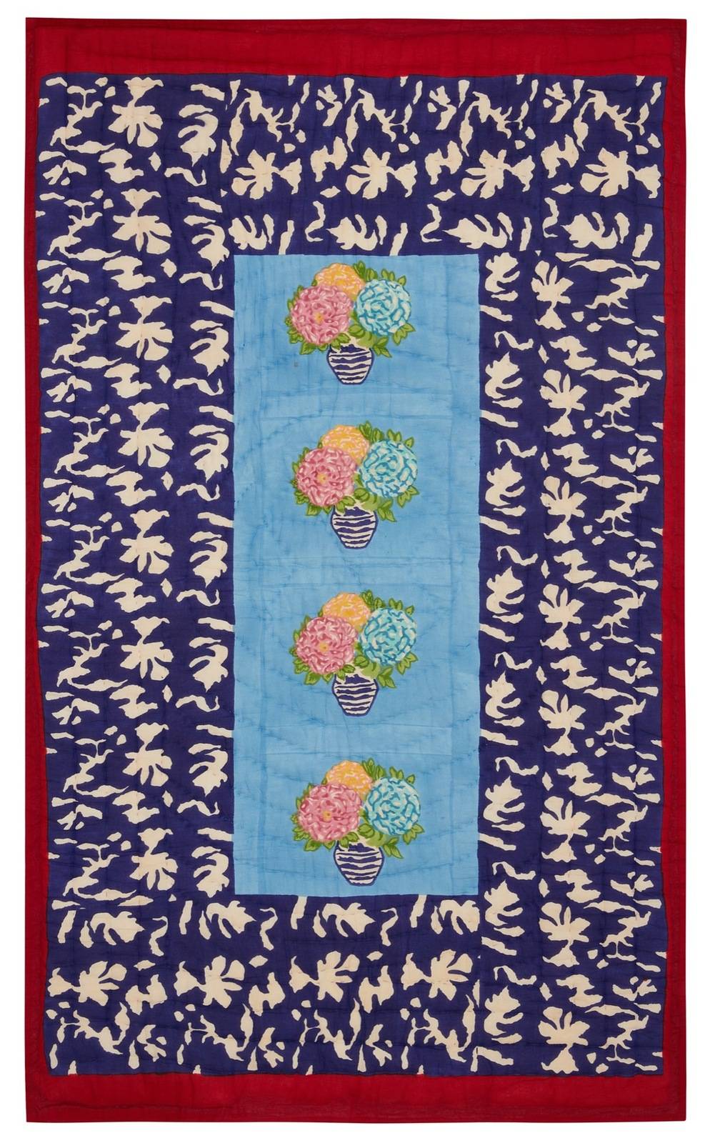 Lisa Corti trapunta reversibile 110x180cm lisa corti x la minervetta blue pot sky