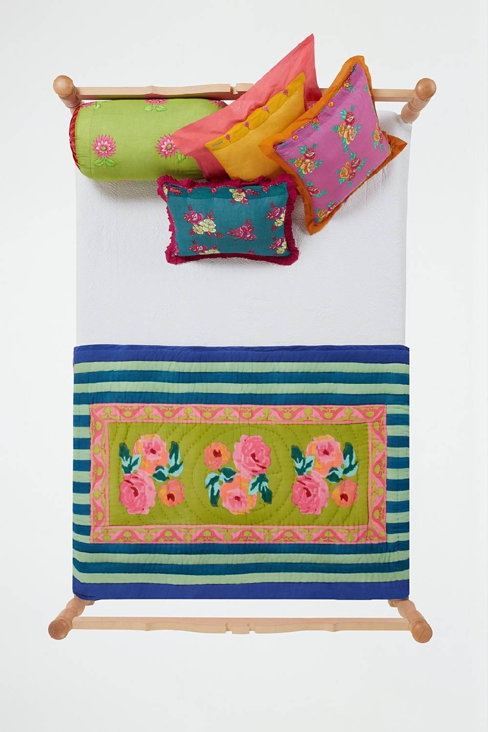 Lisa Corti Trapunta Reversibile 110x180cm Nizam Acid Green