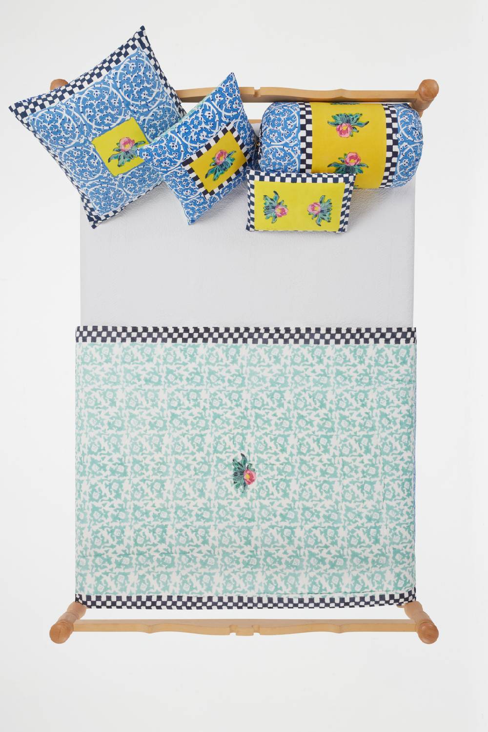 Lisa Corti Trapunta Reversibile 110x180cm Tiles Yellow