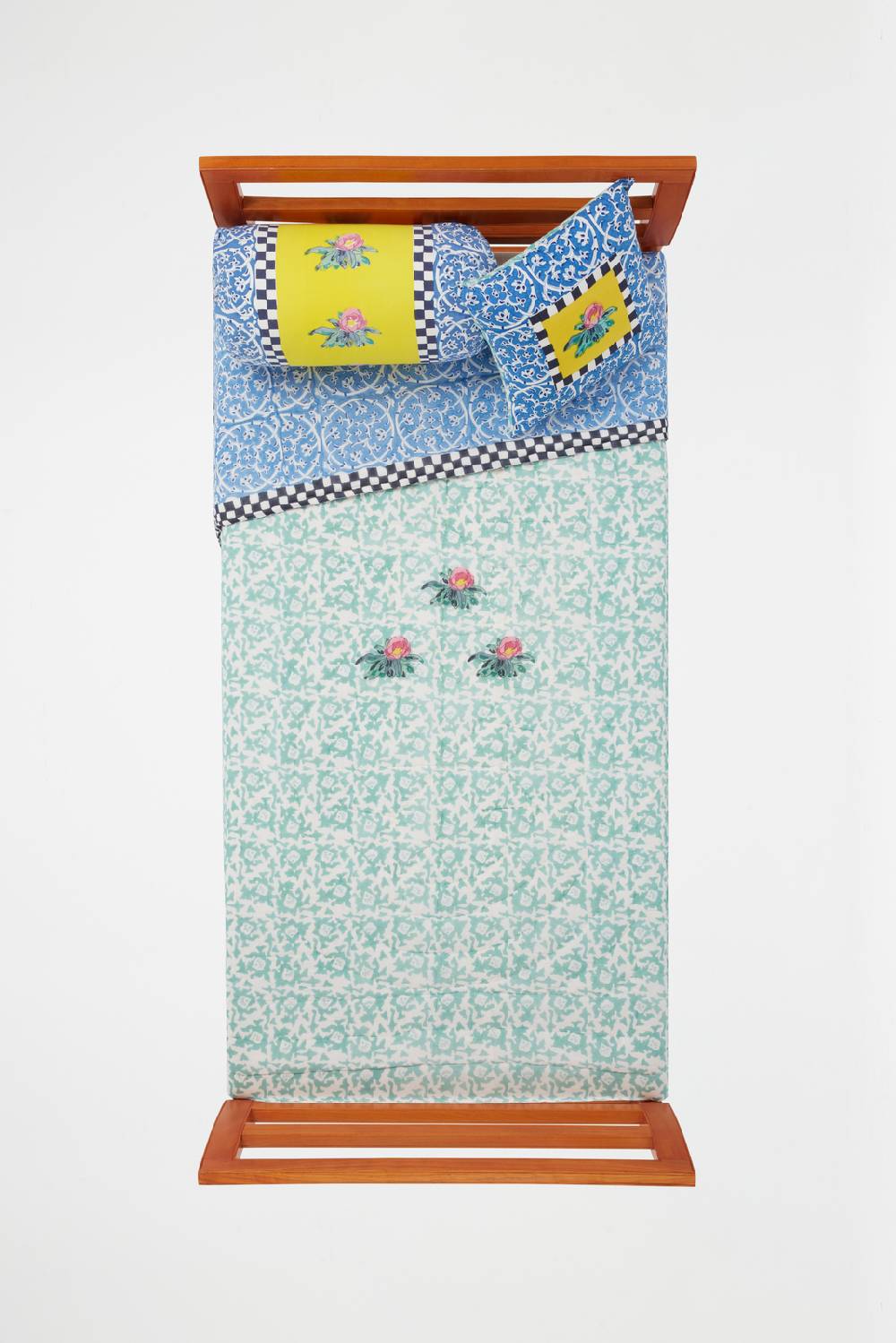 Lisa Corti Trapunta Reversibile 180x270 Tiles Yellow