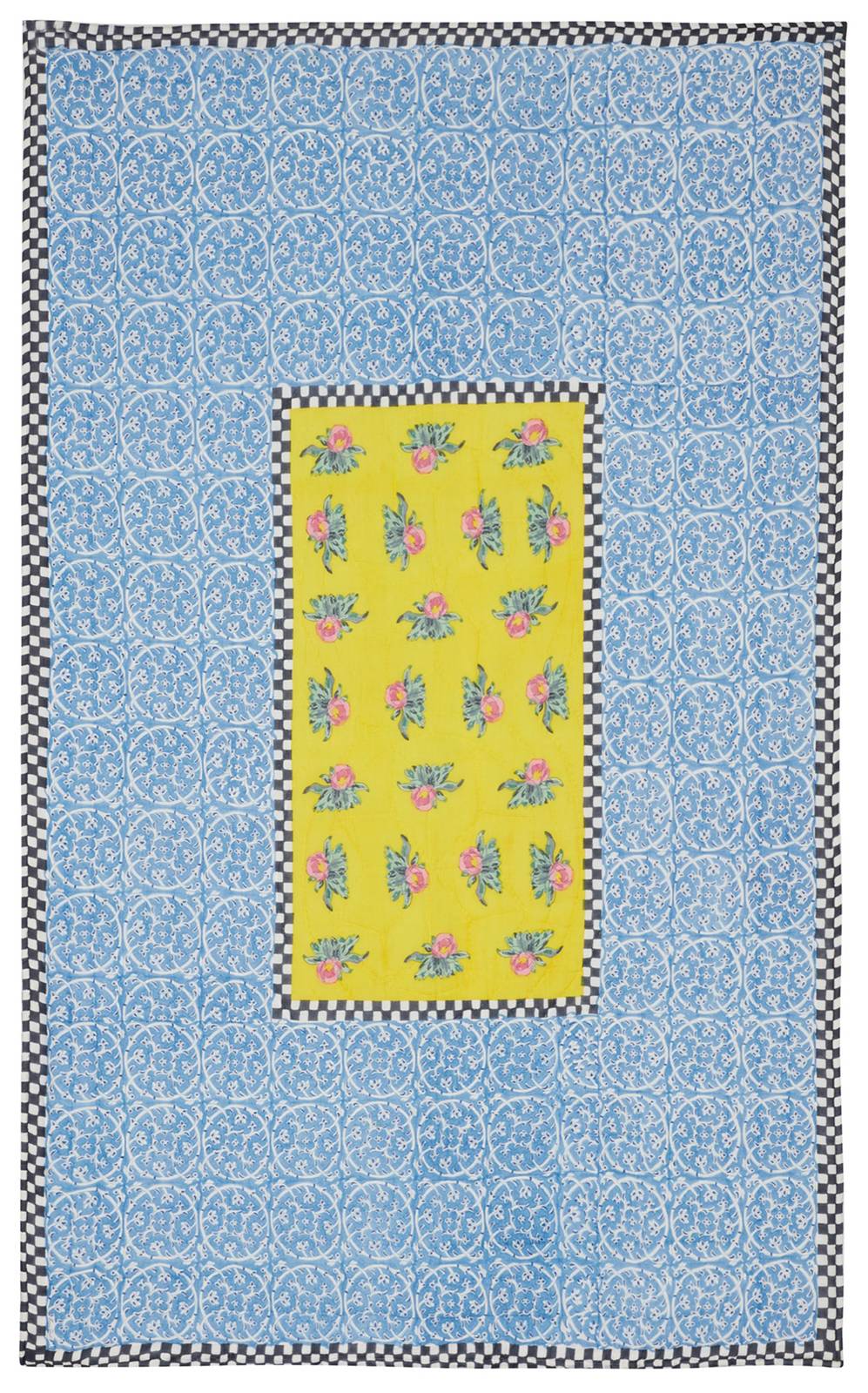 Lisa Corti trapunta reversibile 180x270 tiles yellow