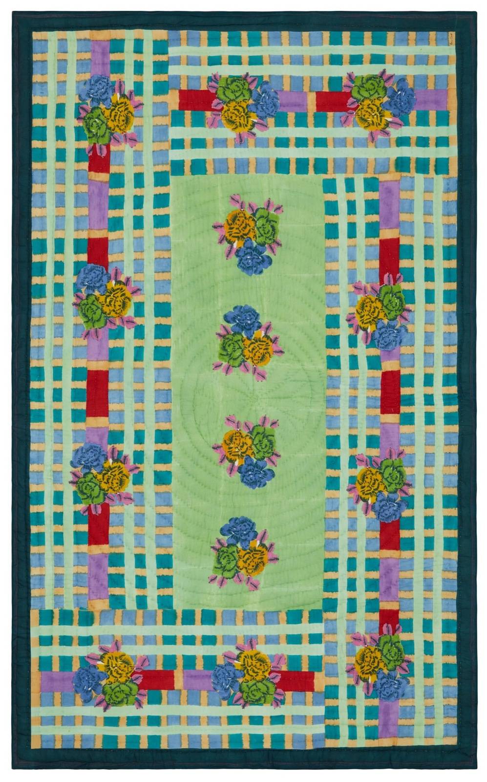 Lisa Corti Trapunta Reversibile 180x270cm Ankara Aqua