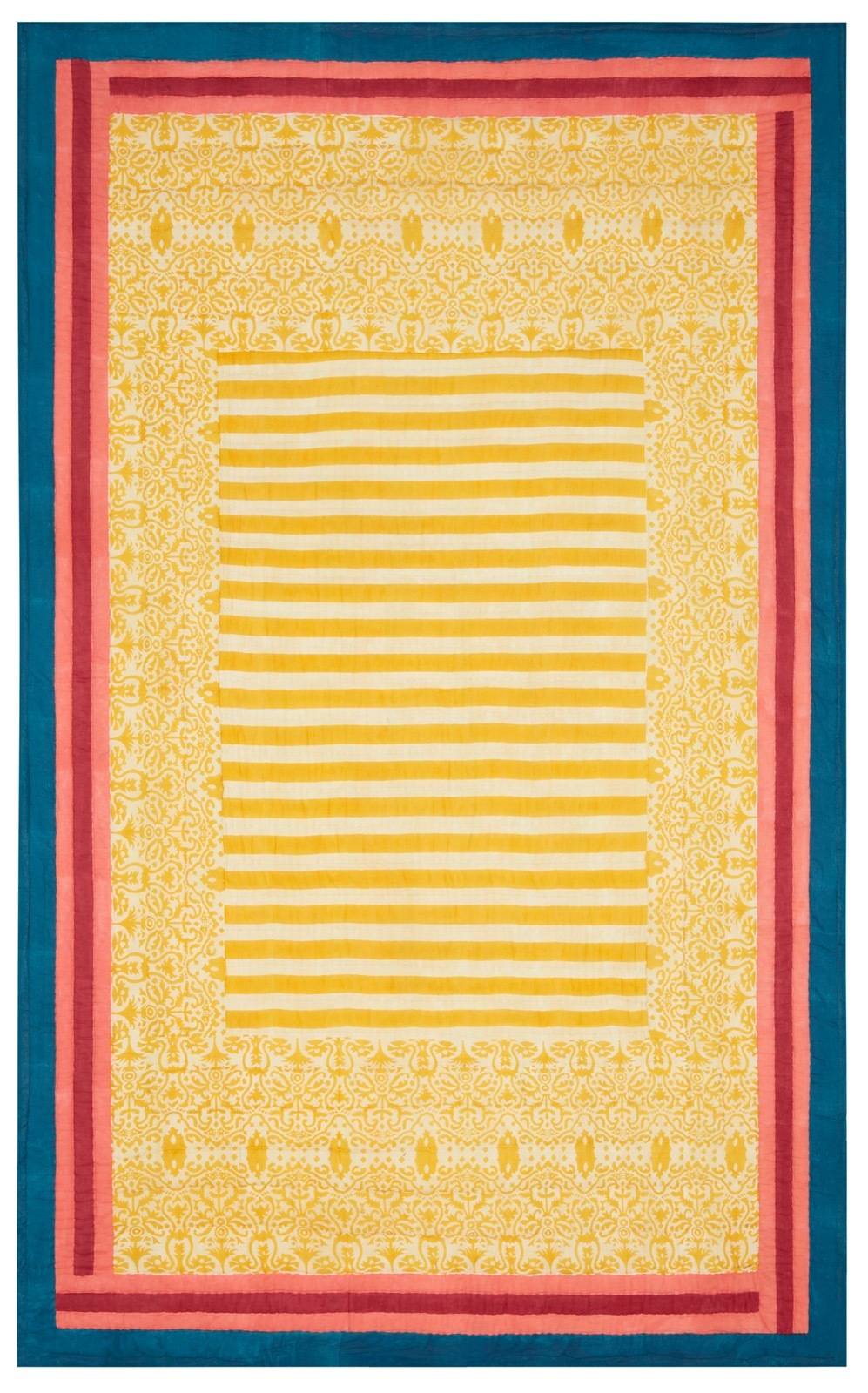 Lisa Corti trapunta reversibile 180x270cm damask design gold