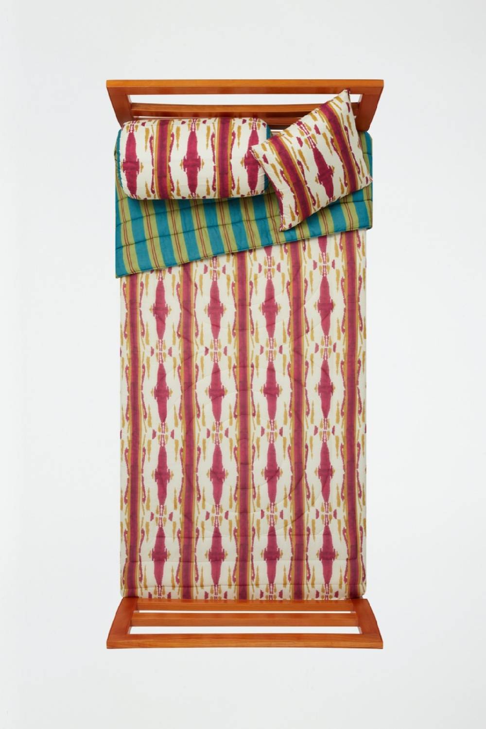 Lisa Corti Trapunta Reversibile 180x270cm Flame Aubergine Gold