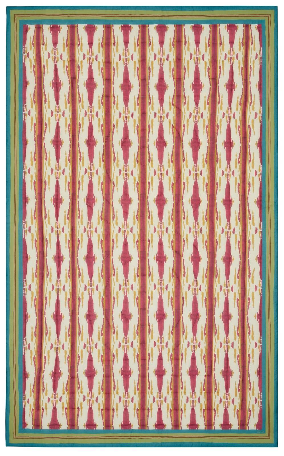 Lisa Corti trapunta reversibile 180x270cm flame aubergine gold