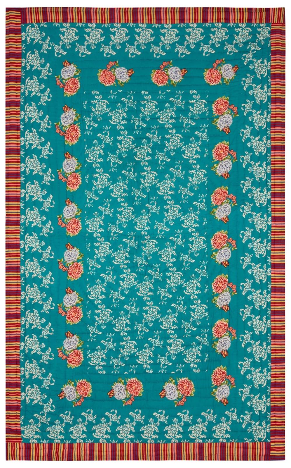 Lisa Corti trapunta reversibile 180x270cm kandem queen green