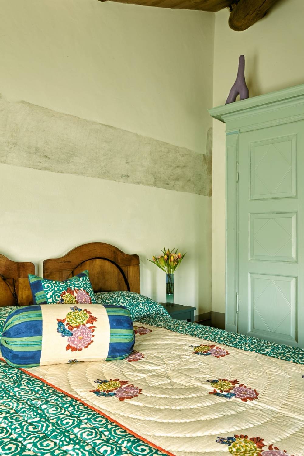 Lisa Corti Trapunta Reversibile 180x270cm Knight Peacock