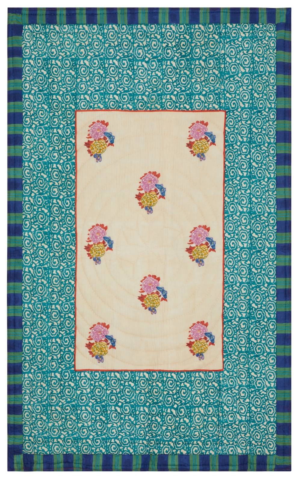 Lisa Corti trapunta reversibile 180x270cm knight peacock