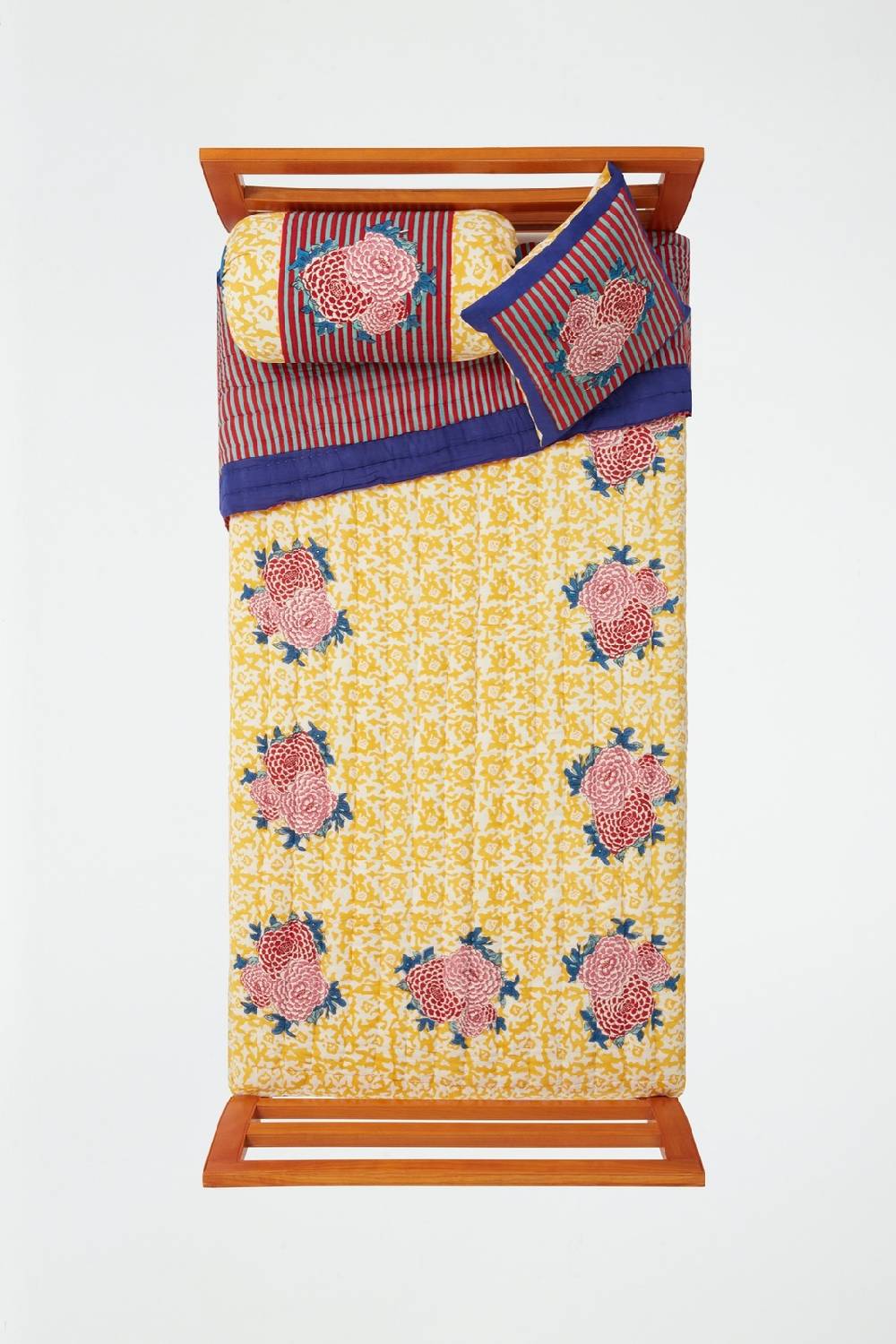 Lisa Corti Trapunta Reversibile 180x270cm Lisa Corti X La Minervetta Arabesque Corolla Gold Natural