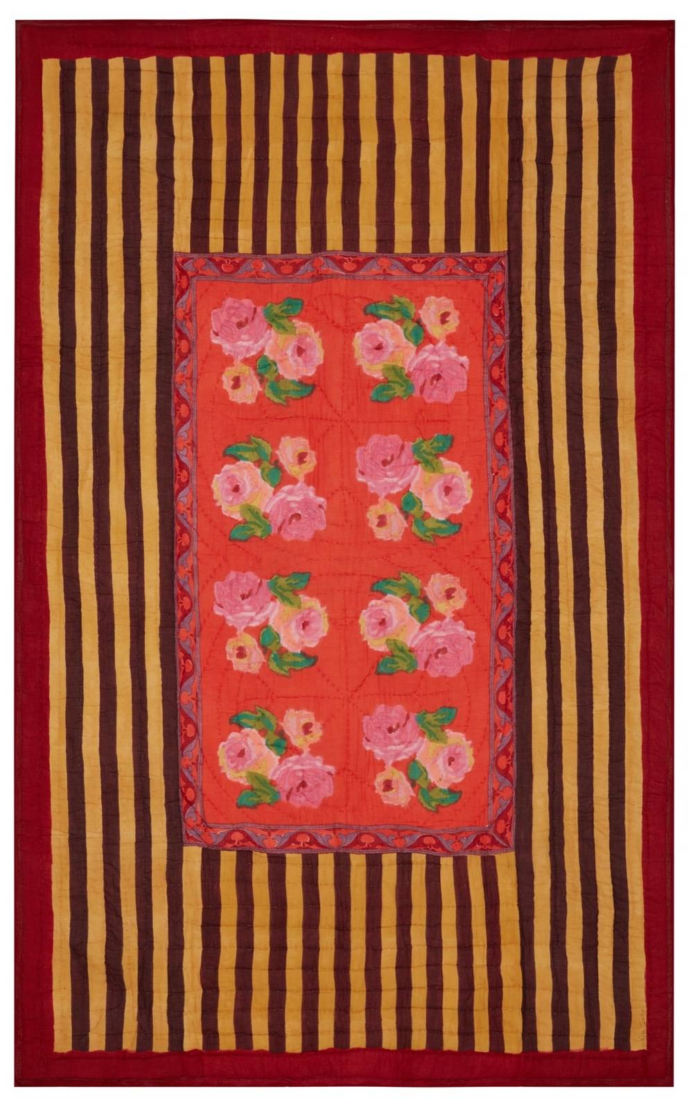 Lisa Corti trapunta reversibile 180x270cm nizam red