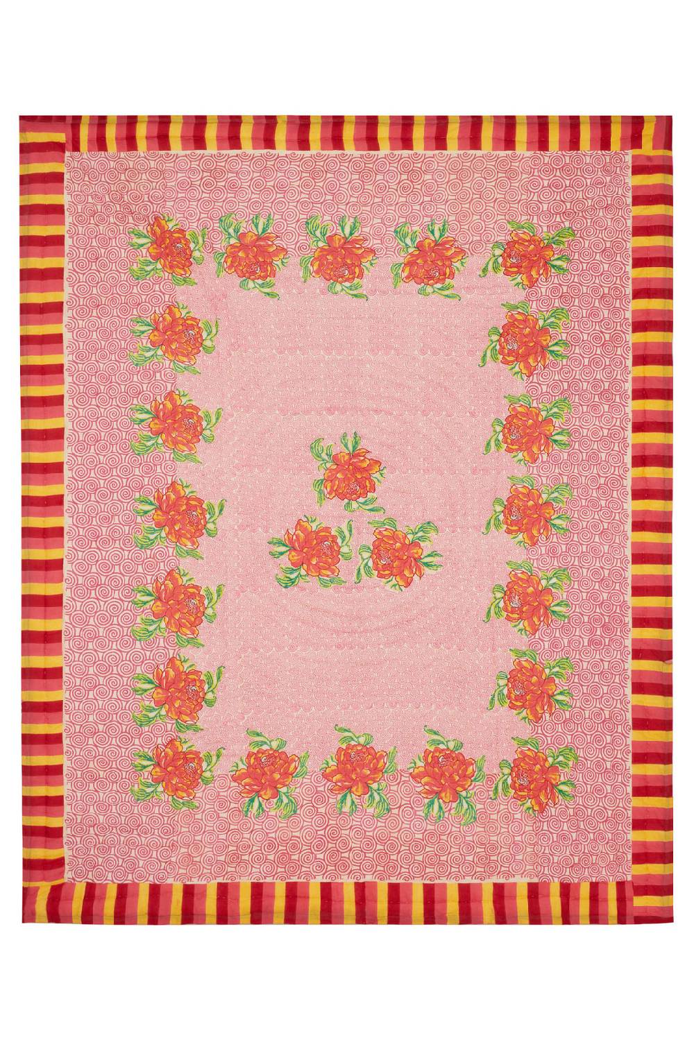 Lisa Corti Trapunta Reversibile 220x270cm Camelia Magenta Pink