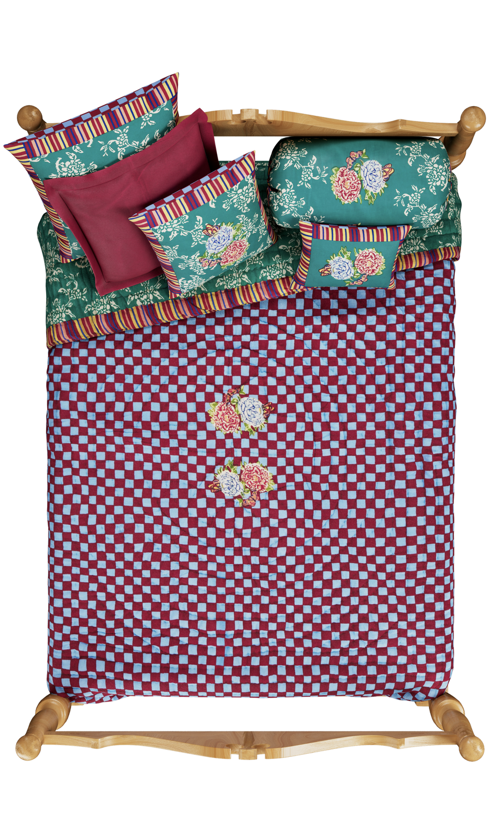 Lisa Corti Trapunta Reversibile 220x270cm Kandem Queen Green