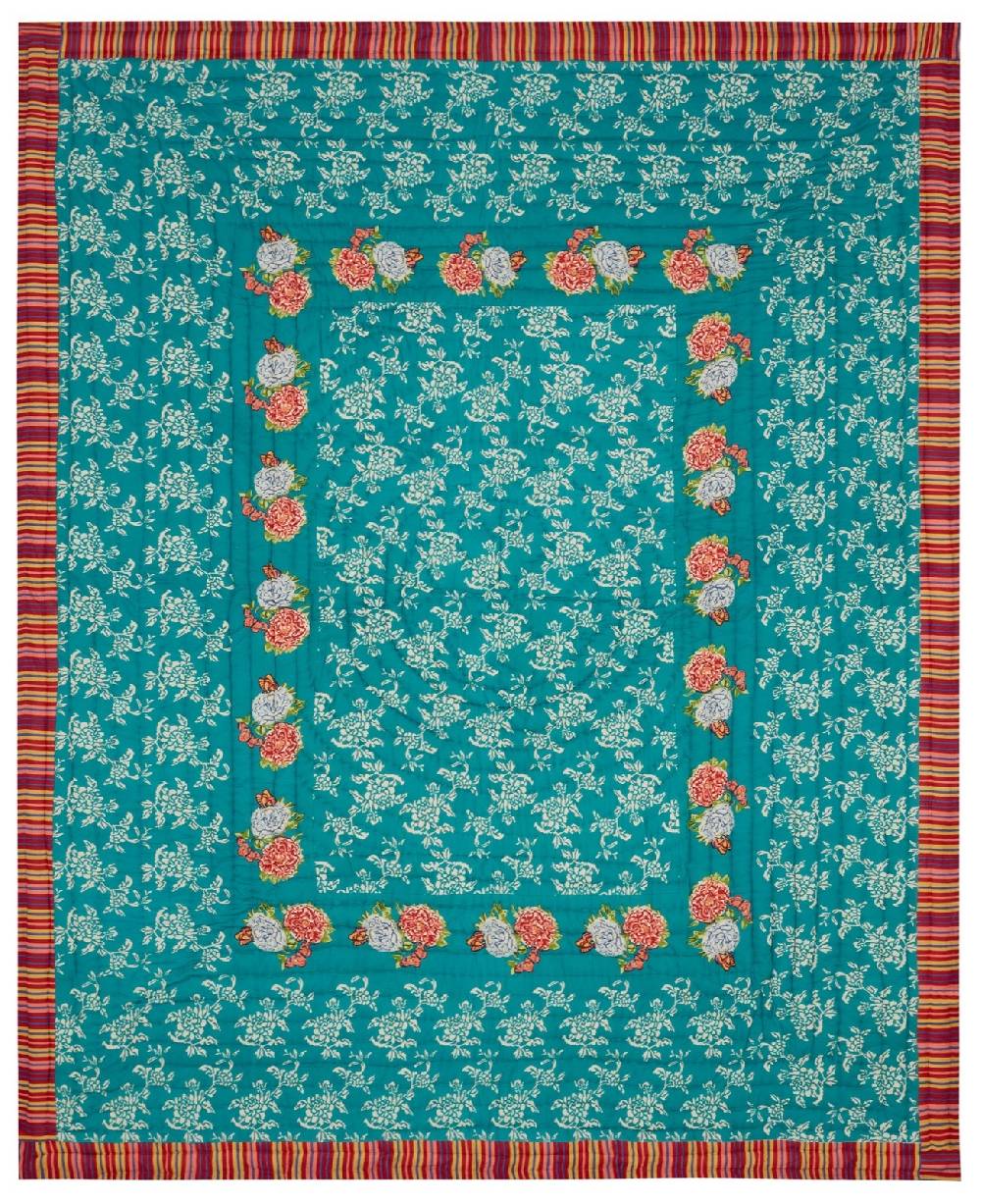 Lisa Corti Trapunta Reversibile 220x270cm Kandem Queen Green