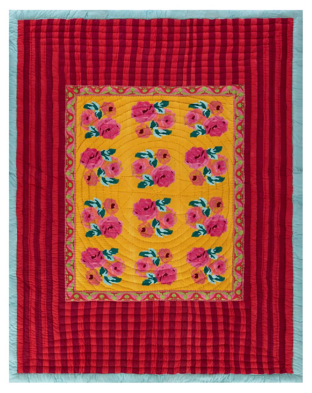 Lisa Corti Trapunta Reversibile 220x270cm Nizam Sulphur