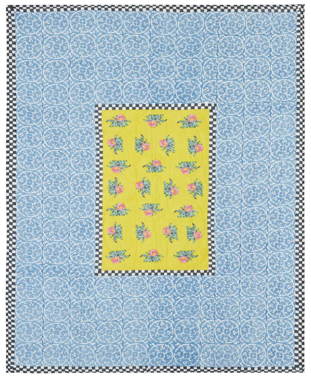 Lisa Corti Trapunta Reversibile 220x270cm Tiles Yellow