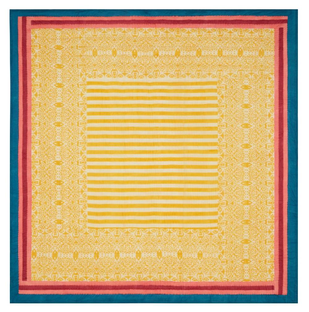 Lisa Corti trapunta reversibile 250x270cm damask design gold