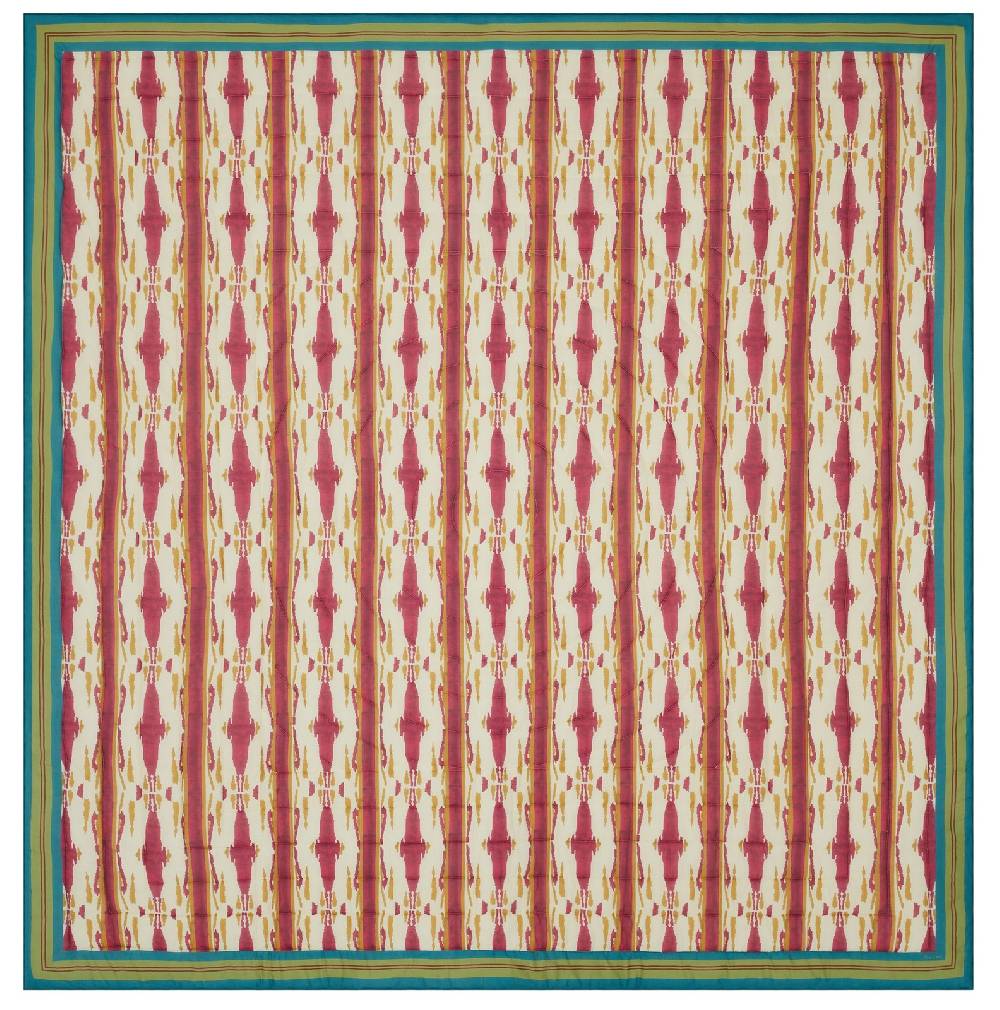 Lisa Corti trapunta reversibile 250x270cm flame aubergine gold