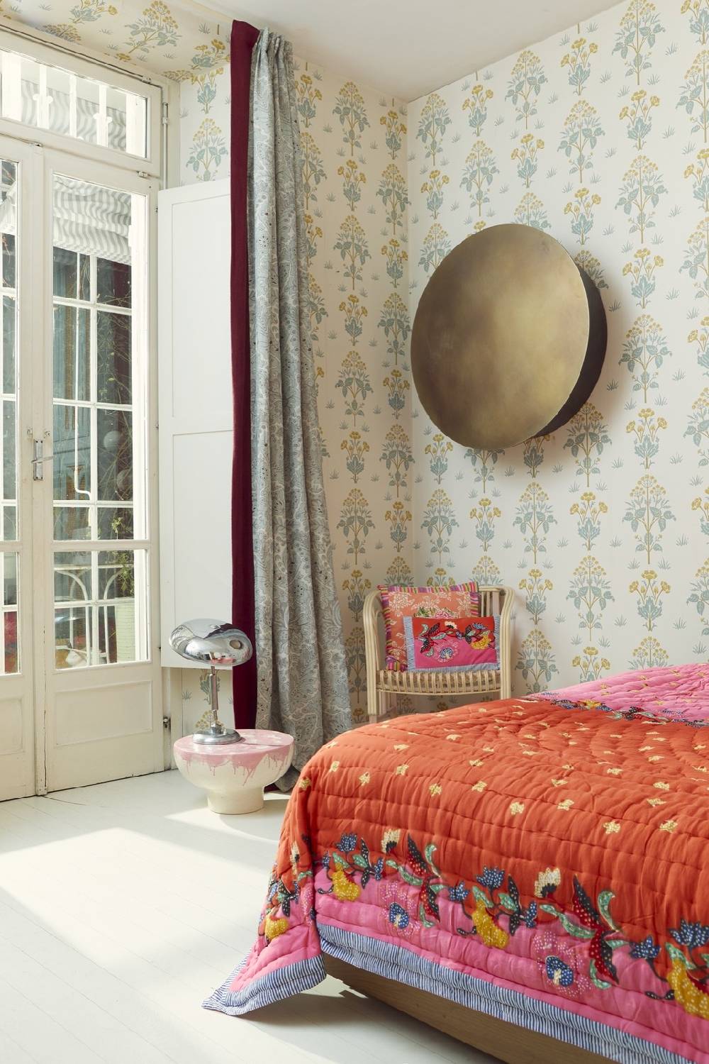 Lisa Corti Trapunta Reversibile 250x270cm Indonesian Red Rose