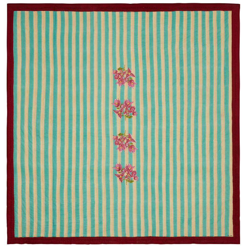 Lisa Corti trapunta reversibile 250x270cm issimo x lisa corti bouganville stripes white veronese