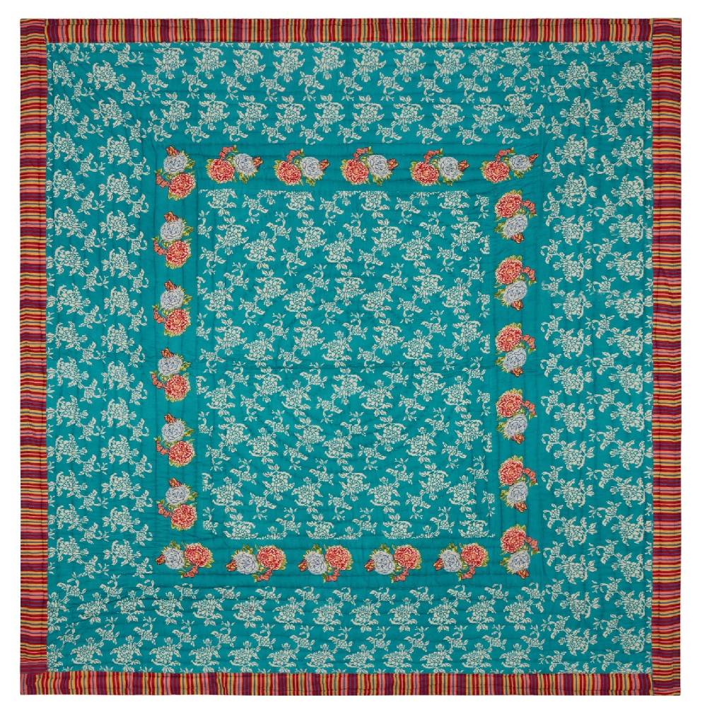 Lisa Corti trapunta reversibile 250x270cm kandem queen green