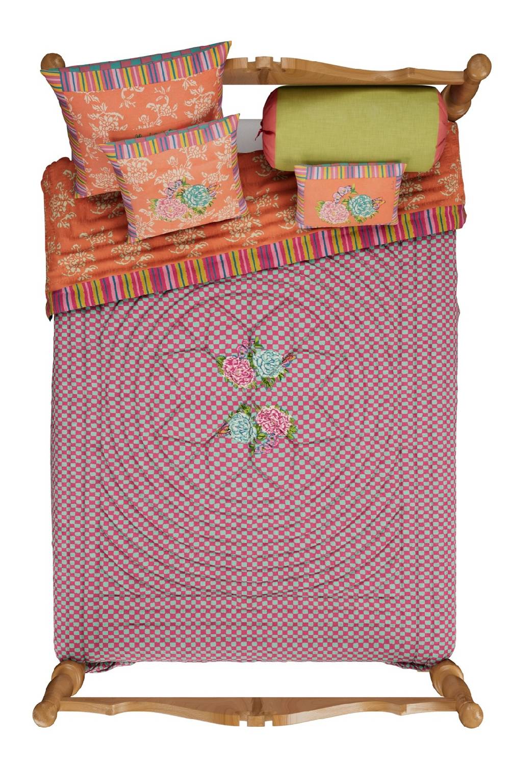 Lisa Corti Trapunta Reversibile 250x270cm Kandem Queen Peach