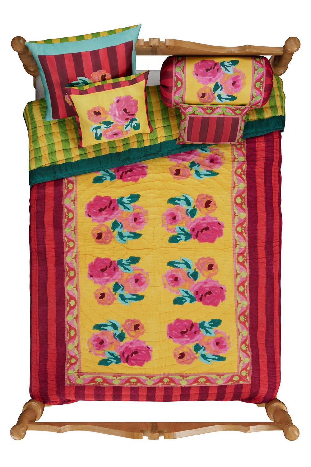 Lisa Corti Trapunta Reversibile 250x270cm Nizam Sulphur