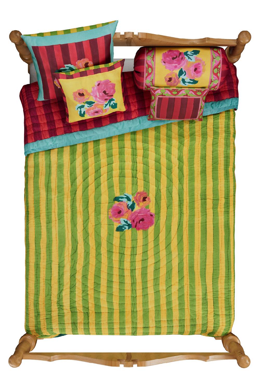 Lisa Corti Trapunta Reversibile 250x270cm Nizam Sulphur