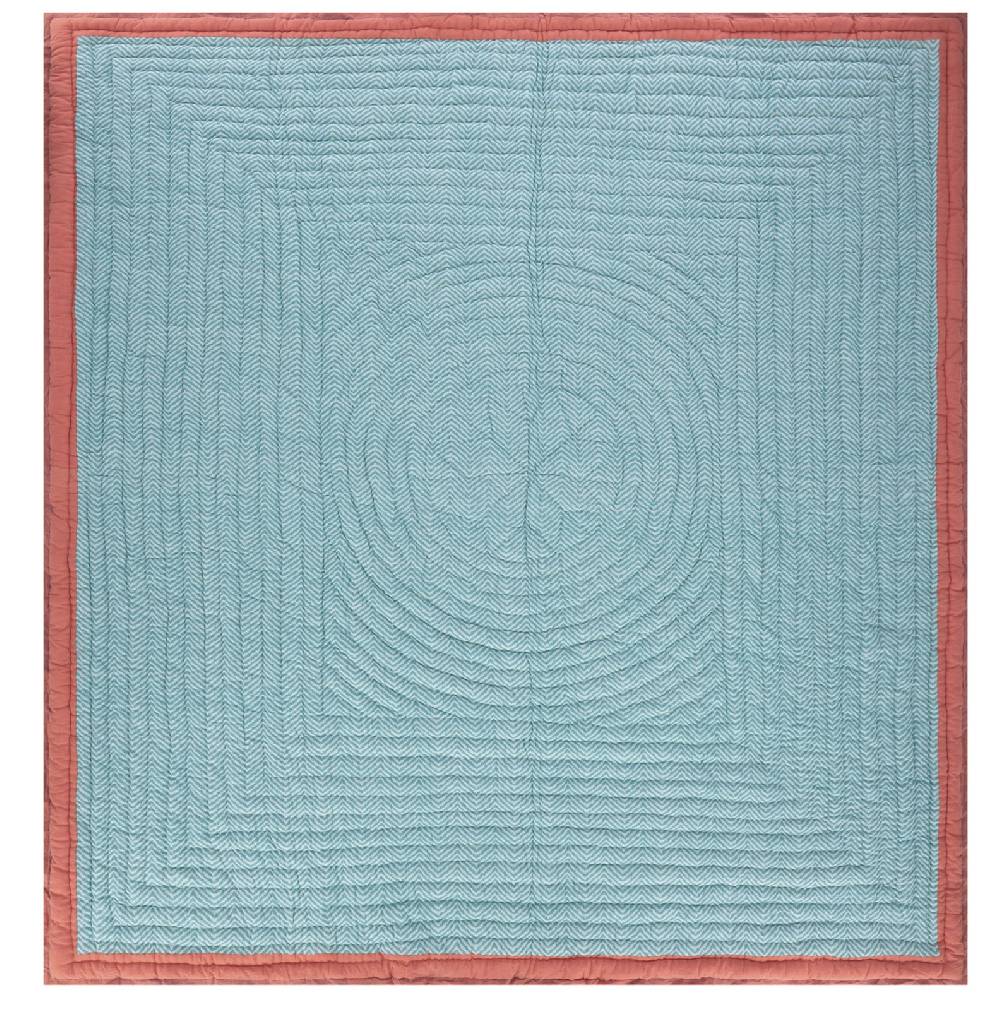 Lisa Corti Trapunta Reversibile 250x270cm Oleander Lilac Peach