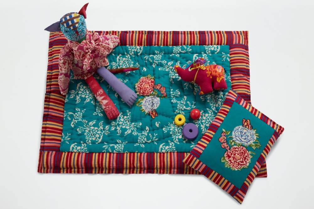 Lisa Corti Trapunta Reversibile 70x110cm Kandem Queen Green