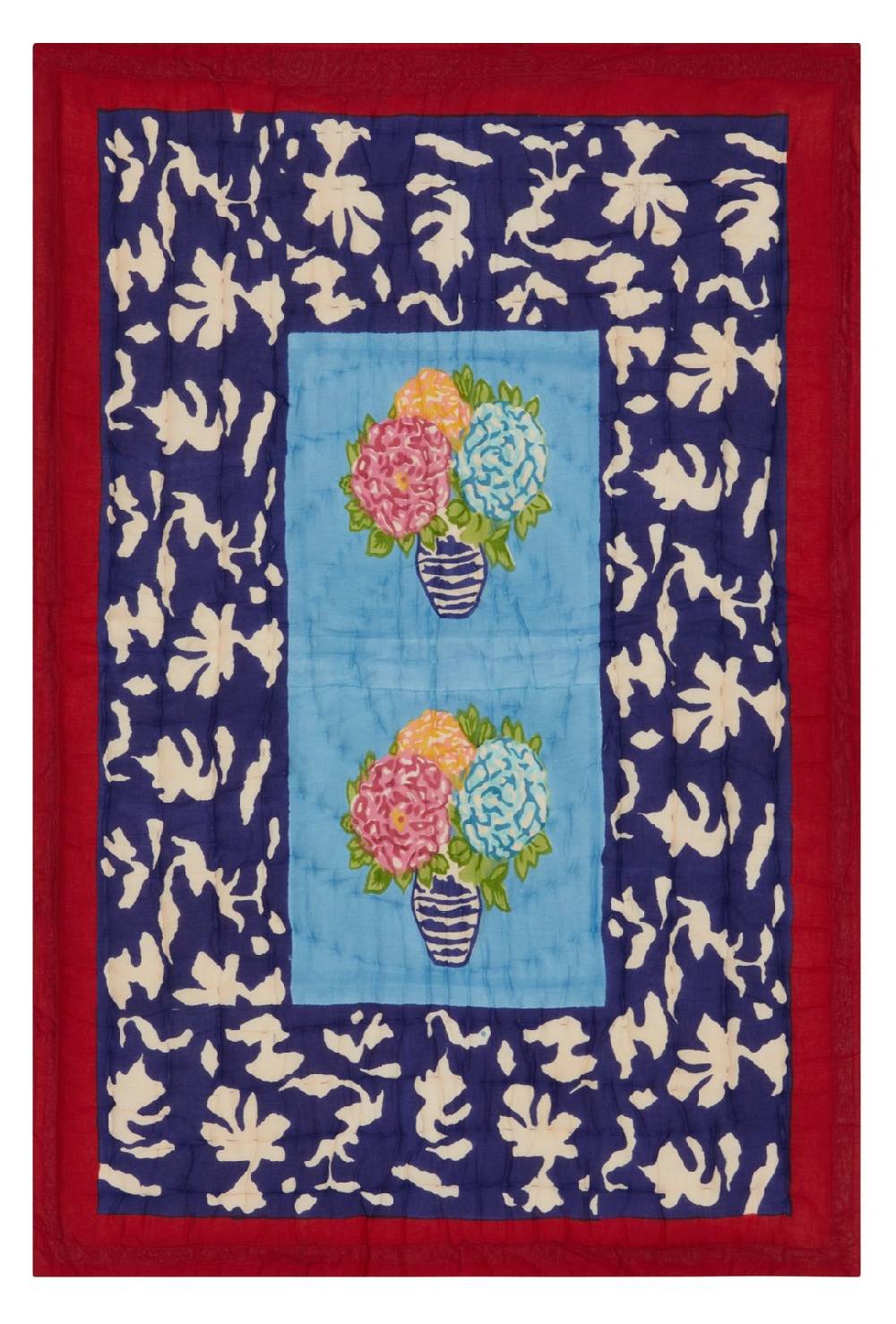 Lisa Corti trapunta reversibile 70x110cm lisa corti x la minervetta blue pot sky