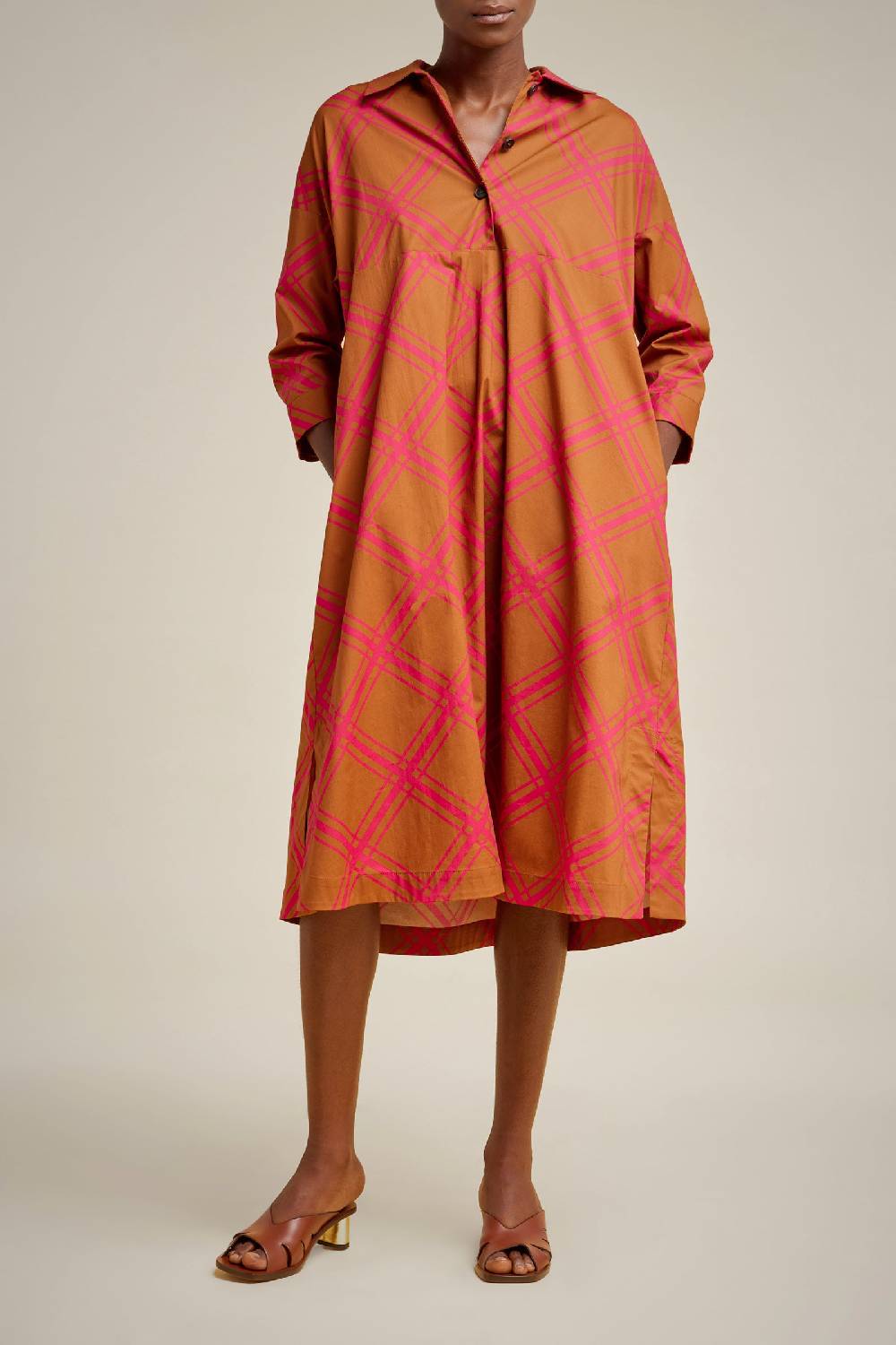 Liviana Conti ABITO COLLO CAMICIA S4LL4SU331-CHK.38