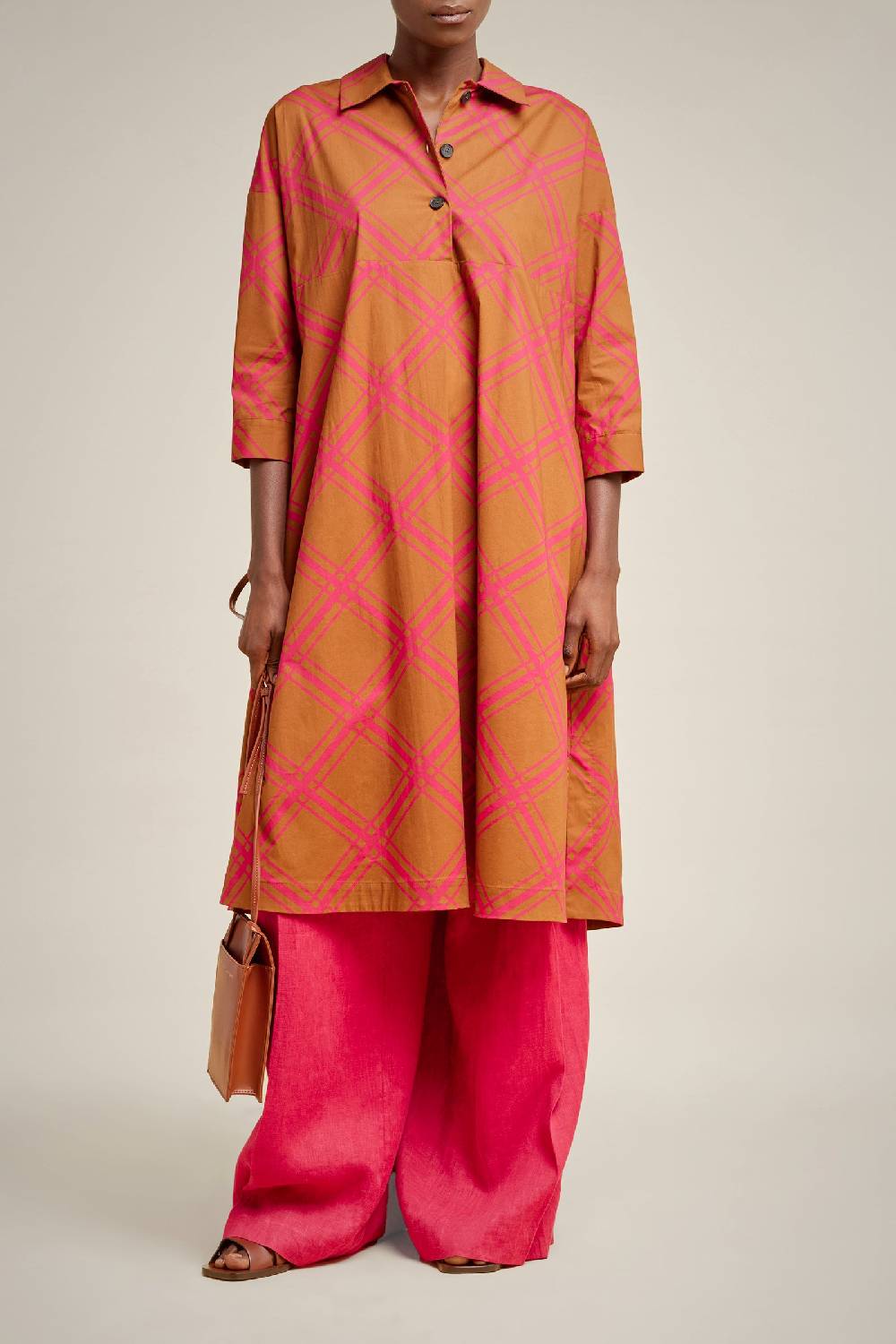 Liviana Conti ABITO COLLO CAMICIA S4LL4SU331-CHK.38