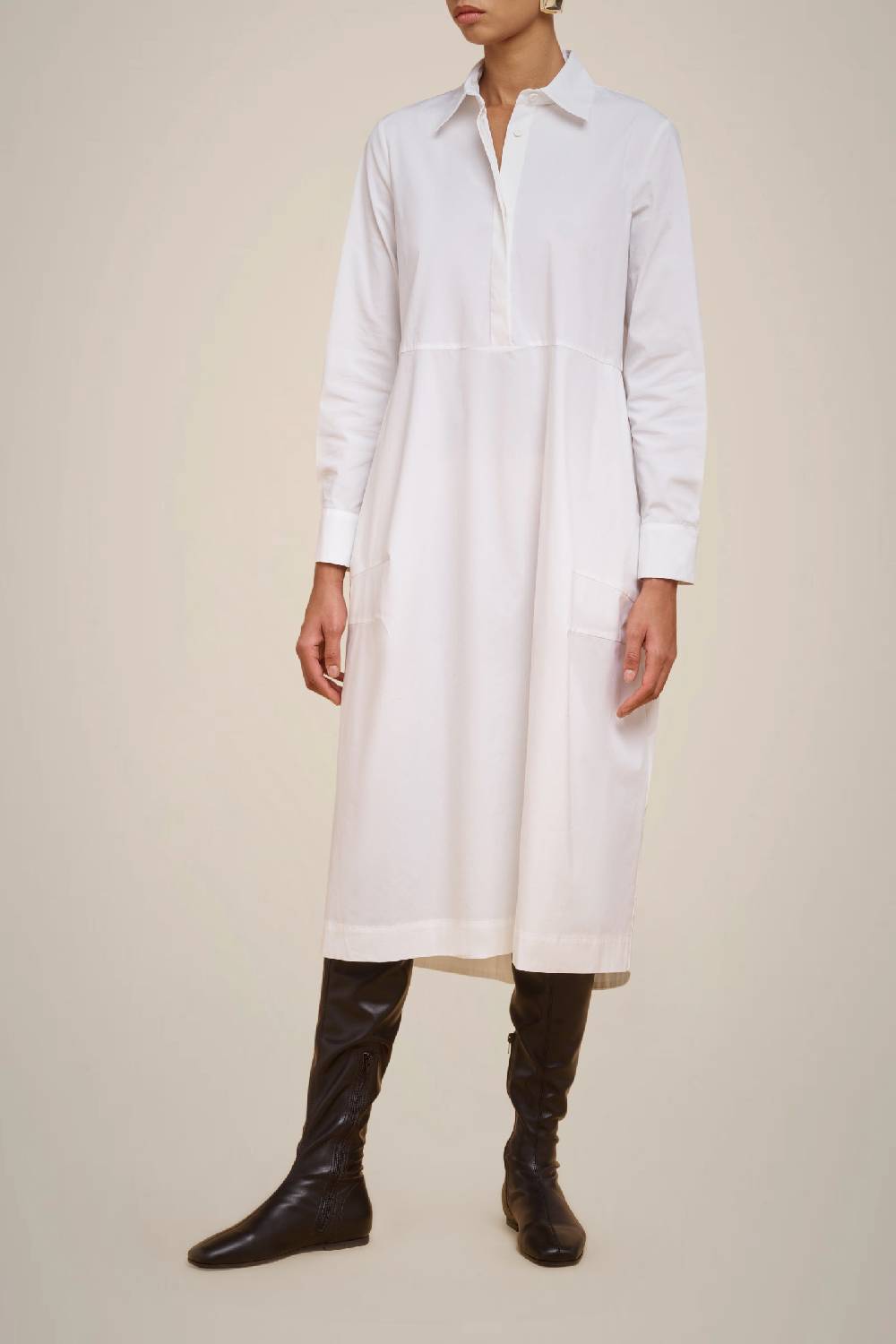 Liviana Conti ABITO MIDI IN TELA DI COTONE W4FF4WK20A01-0.38