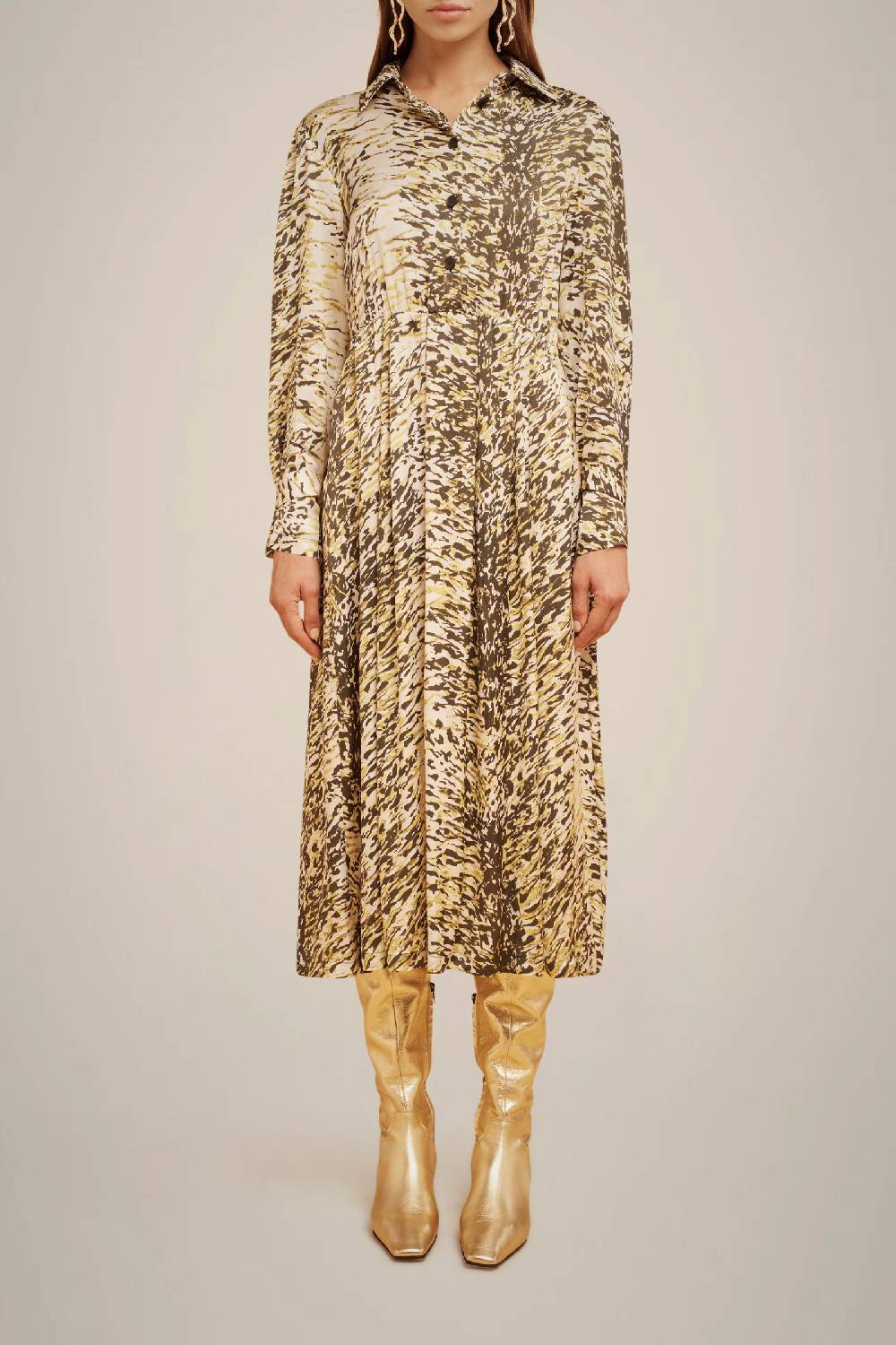 Liviana Conti ABITO STAMPATO CON CINTURA W4FF4WU20FLG-1.38