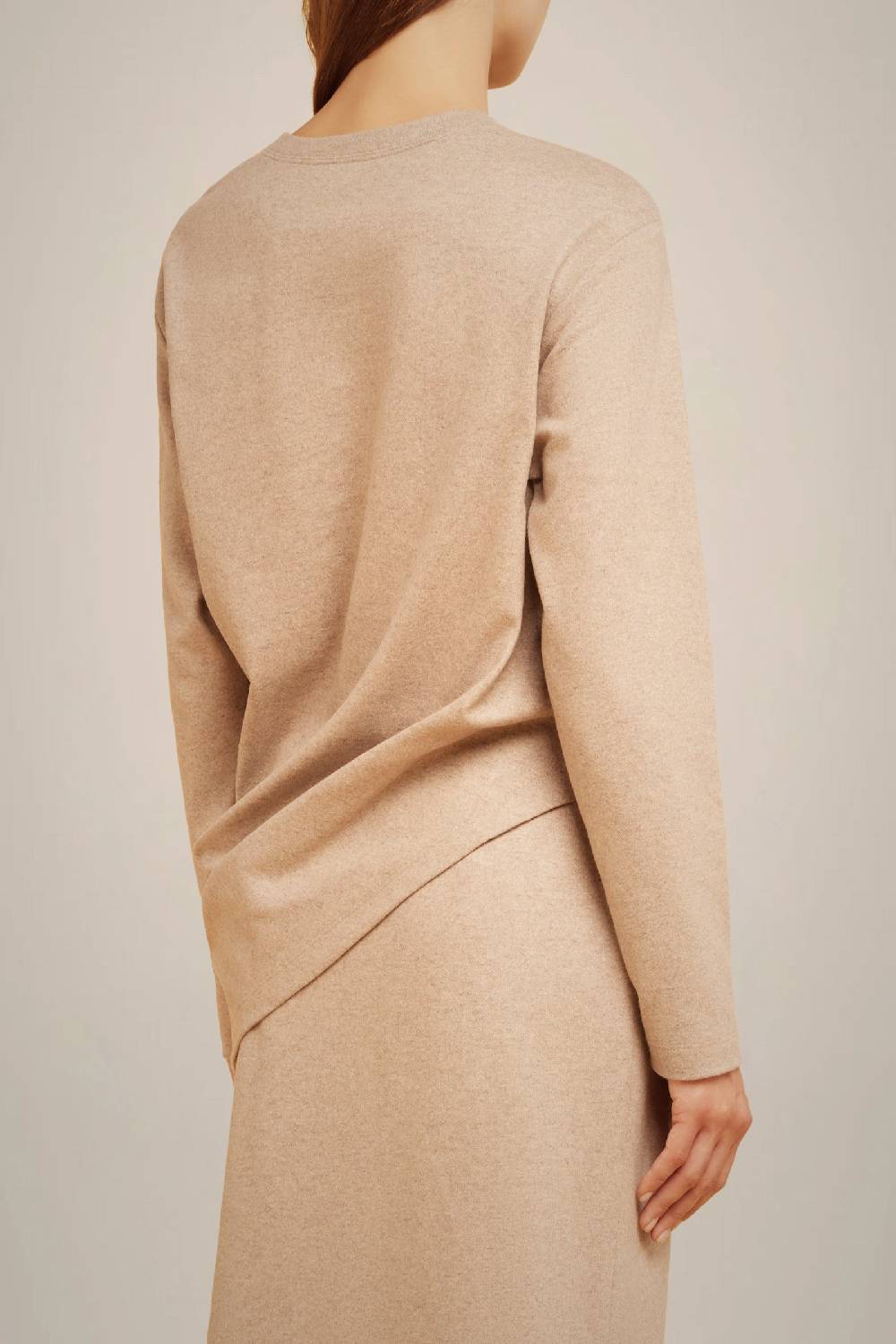 Liviana Conti BLUSA GIROCOLLO IN PANNO CASHMERE W4FF4WN08W69-0.38