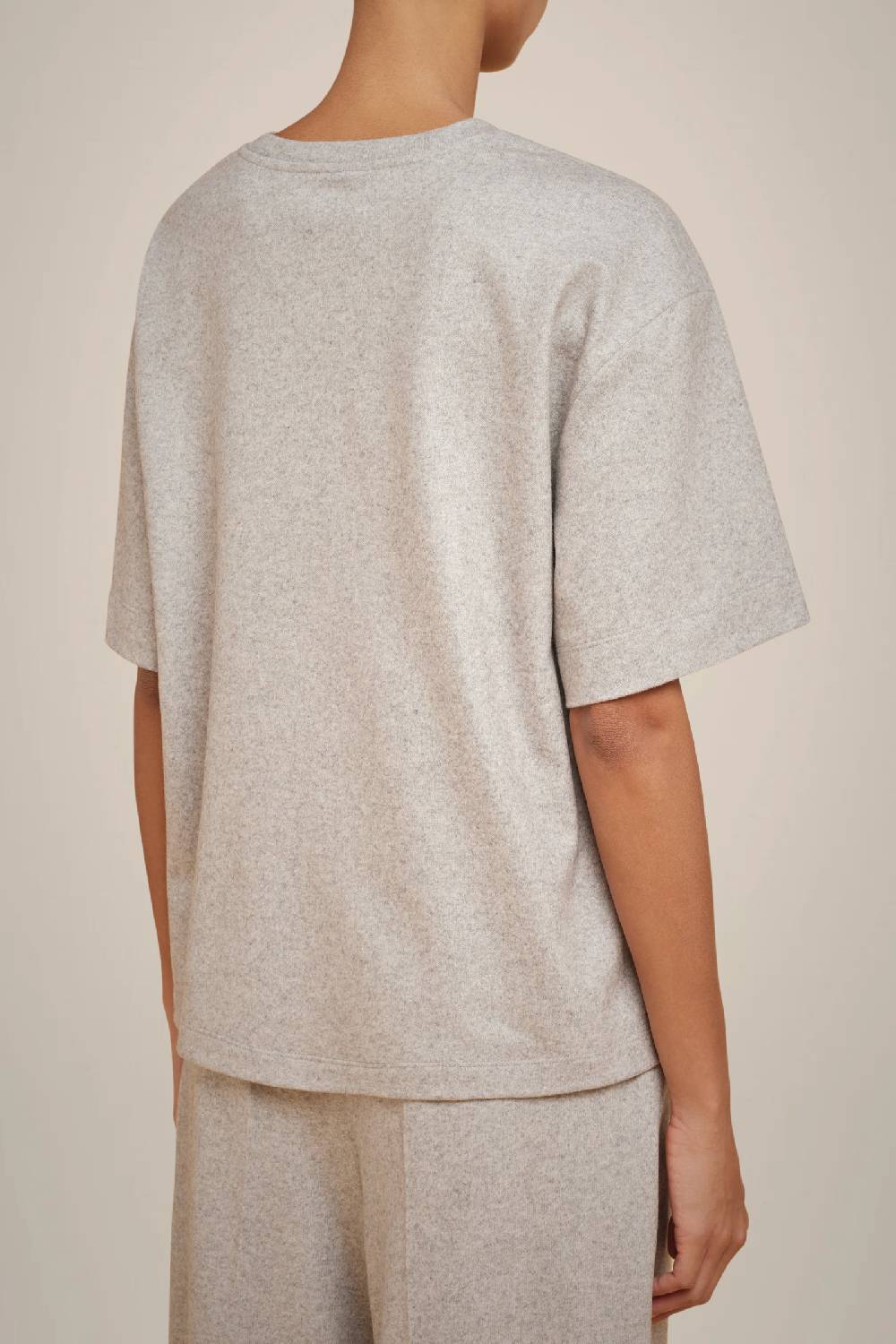 Liviana Conti BLUSA MANICA CORTA IN PANNO CASHMERE W4FF4WN05X47-0.38