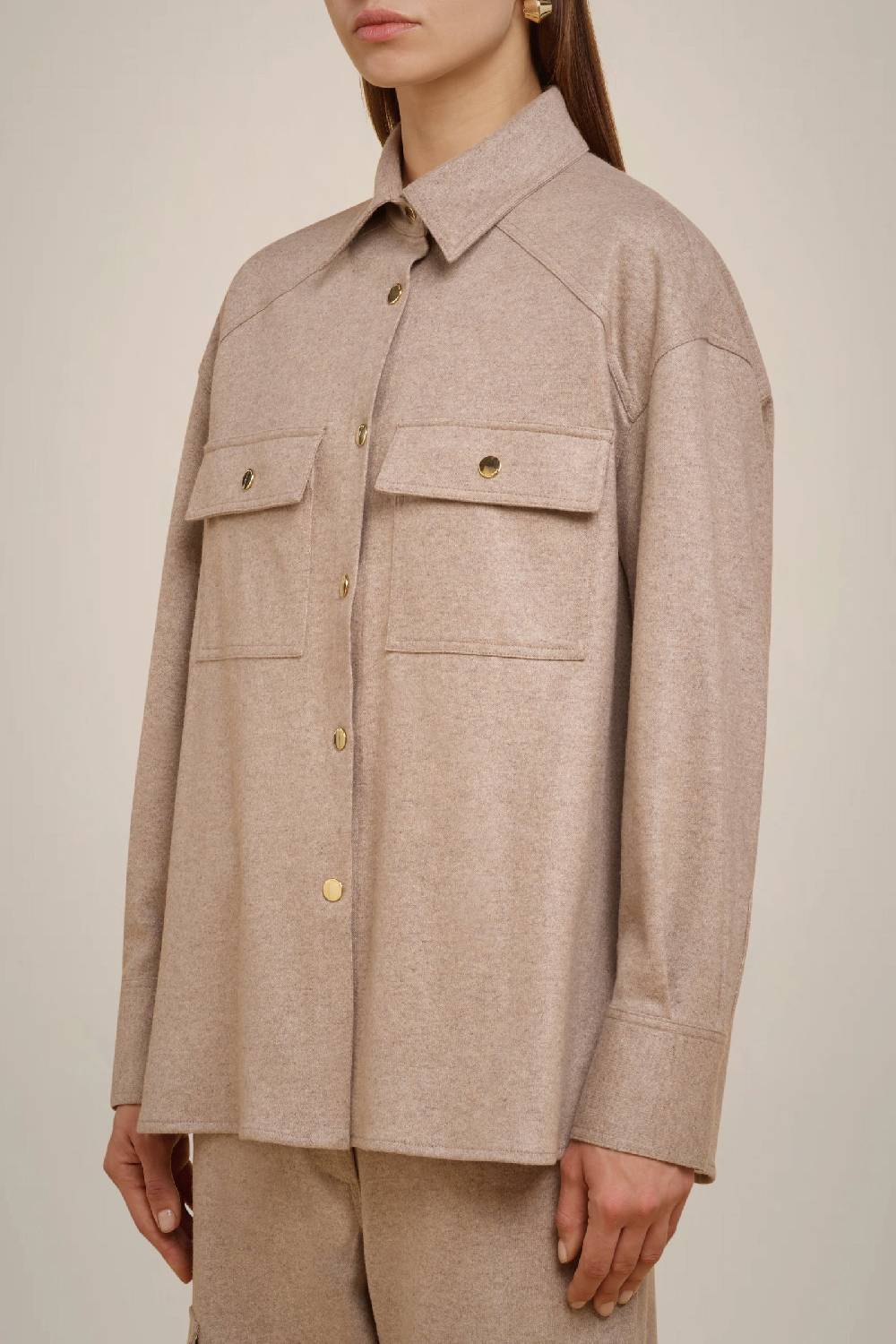 Liviana Conti CAMICIA IN PANNO CASHMERE W4FF4WN20W69-0.38