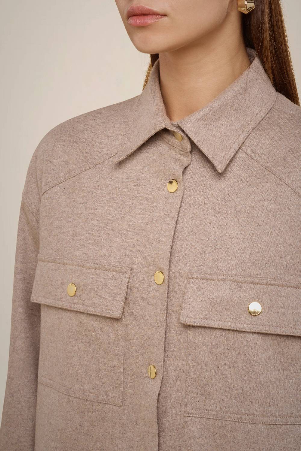 Liviana Conti CAMICIA IN PANNO CASHMERE W4FF4WN20W69-0.38