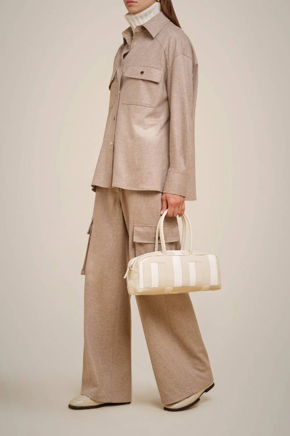 Liviana Conti CAMICIA IN PANNO CASHMERE W4FF4WN20W69-0.38