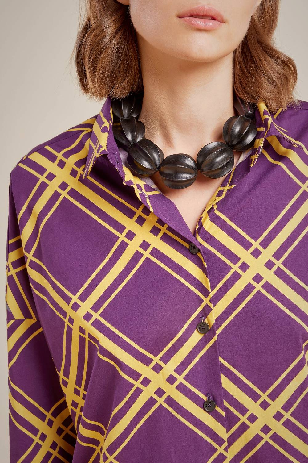 Liviana Conti CAMICIA MANICA CORTA S4LL4SU092-CHK.40