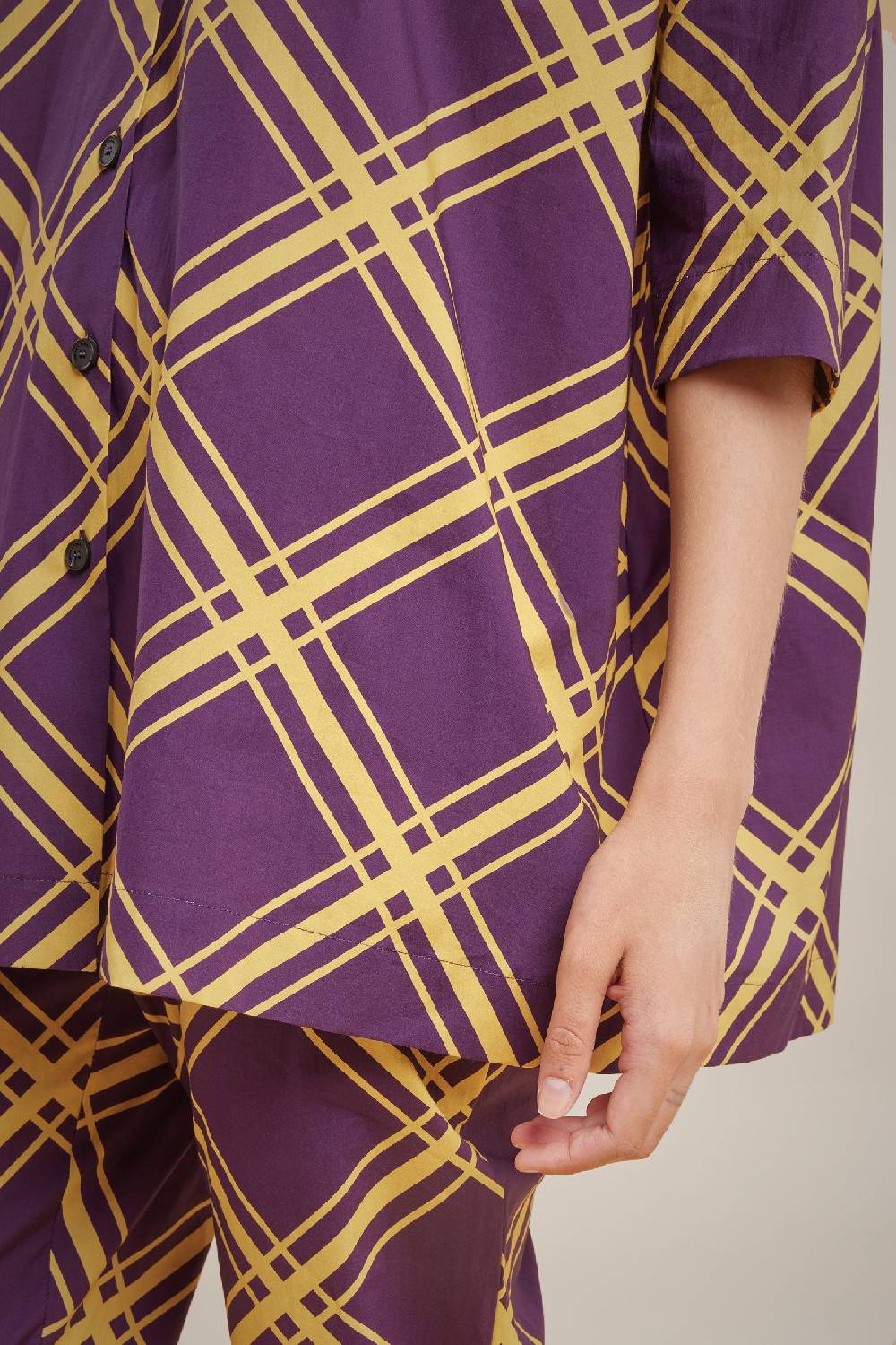 Liviana Conti CAMICIA MANICA CORTA S4LL4SU092-CHK.40