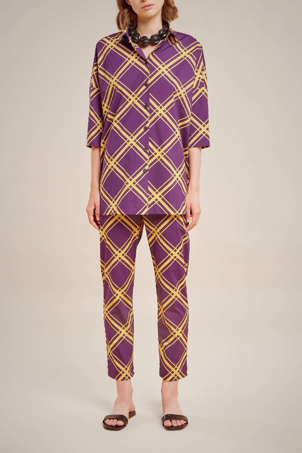 Liviana Conti CAMICIA MANICA CORTA S4LL4SU092-CHK.40