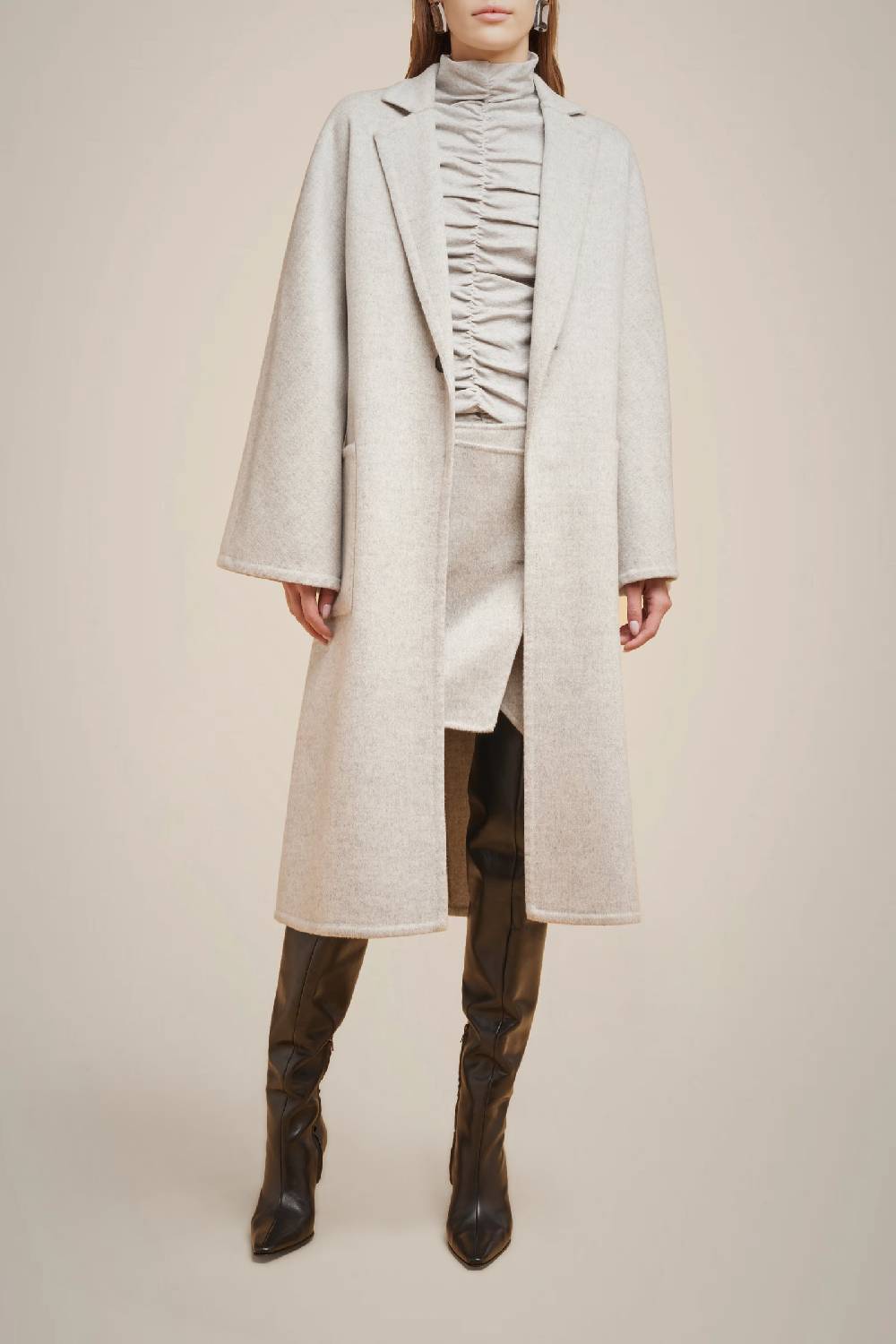 Liviana Conti CAPPOTTO MONOPETTO 100% LANA W4FF4WW52X47-0.40