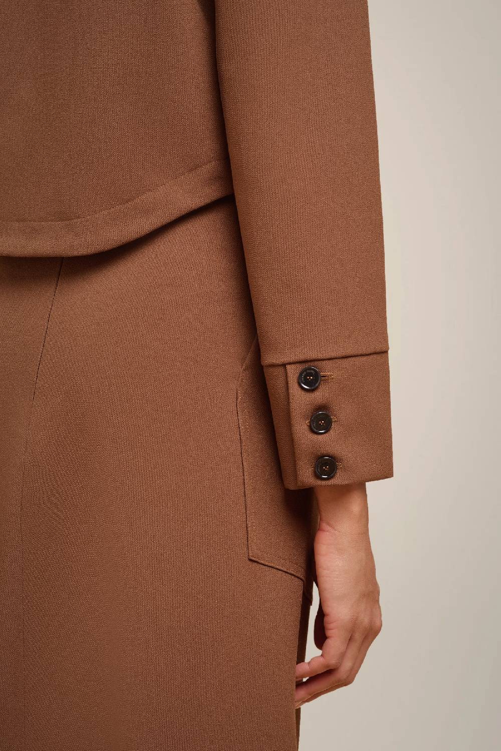 Liviana Conti GIACCA CROP PUNTO MILANO LUCIDO W4FF4WM55U82-1.42