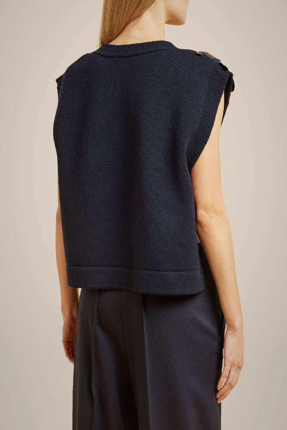 Liviana Conti GILET CON PAILLETTES IN CASHMERE RICICLATO W4LL4WC47N08-0.XS